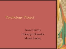 Psychology Project