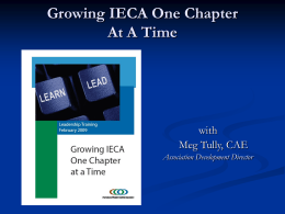 Growing IECA One Chapter At A Time