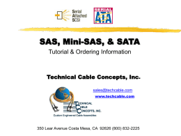 SAS & SATA II Tutorial - Custom Cable Assemblies | USA