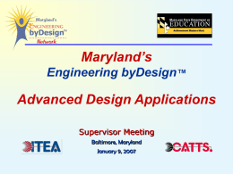 Maryland Engineering byDesign