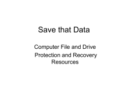 Save that Data