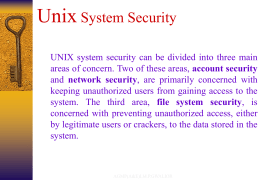 Unix System Security