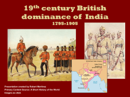 The Early British Experience in India 1795-1905