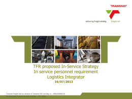 Transnet Freight Rail 2012 PowerPoint