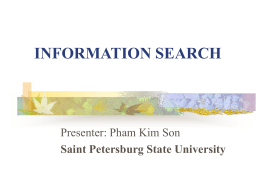 Information Search