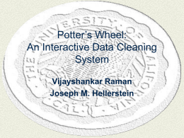 Potter&rsquo;s Wheel: An interactive data cleaning system