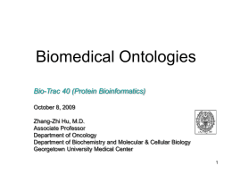 Biological Ontologies: