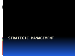 Strategic management - @@ Home