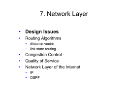 7. Network Layer