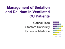 Diagnosis and Management of Delirium in Ventilated ICU