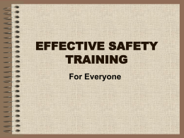 SAFETY TRAINING - The United States Conference of Mayors