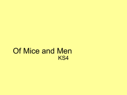 Of Mice and Men - fhsenglishrevise