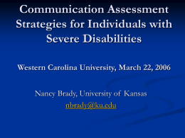 PowerPoint Presentation - Communication Assessment