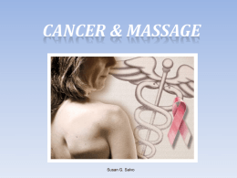 View Cancer & Massage Powerpoint