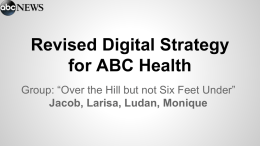 Revised Digital Strategy for ABC Health