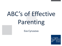 ABC’s of Effective Parenting