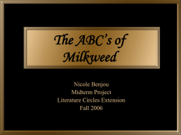 The ABC's of Milkweed PowerPoint