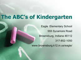 The ABC’s of Kindergarten