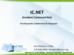 IC.NET Data Model Technical Briefing