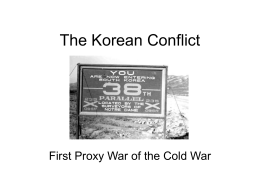 The Korean Conflict