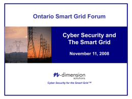 Cyber Security and the Smart Grid