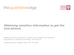 The Qualitative Edge – Incisive Research for Decision Makers