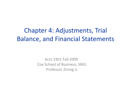 Chapter 3 Operating Activities and Income statement