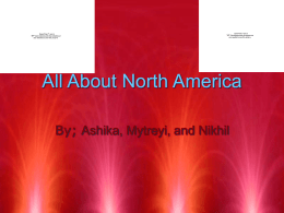 All About North America - South Brunswick School District