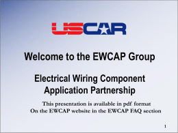 What is USCAR? - EWCAP (USCAR)Home