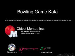 Bowling Game Kata
