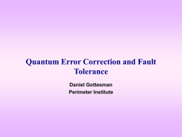 Quantum Error Correction and Fault Tolerance