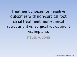 Treatment choices for negative outcomes with non