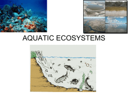 AQUATIC ECOSYSTEMS - Henriksen Science