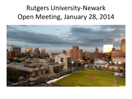 Open Meeting Rutgers University
