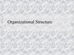Organizational Structure - Louisiana State University