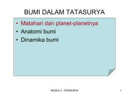 BUMI DAN TATASURYA - Kuliahputra's Weblog