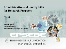 Remote access to research files resulting from linkages