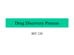 Drug Discovery Process - MCCC Faculty & Staff Web Pages