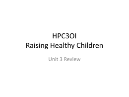 HPC3OI Raising Healthy Children