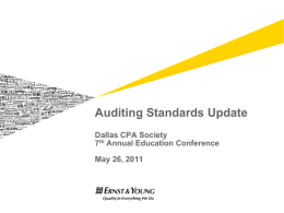 06 - 2pm - Auditing Standards Update - Jeff Slate