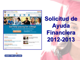 2012-13 California Cash for College FAFSAA (FOTW