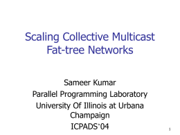 Scaling Collective Multicast Fattree Networks