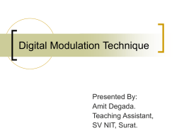 Digital Modulation Technique