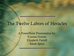 The Twelve Labors of Heracles - Lake