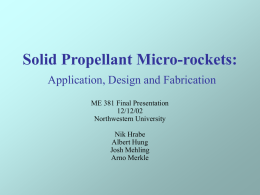 Material Selection: Propellant Chamber