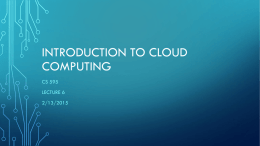 Introduction to Cloud computing