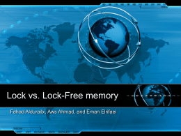 Lock vs. Lock-Free memory - Southern Illinois University