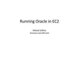 Oracle on EC2