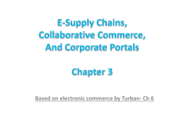 E-Supply Chains