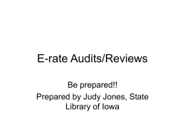 E-rate Audits - State Library of Iowa